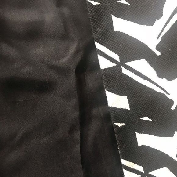 PREMISE Jacket 3/4 Length Sleeve Black & White Open Front Lined Size 8 - Picture 5 of 6